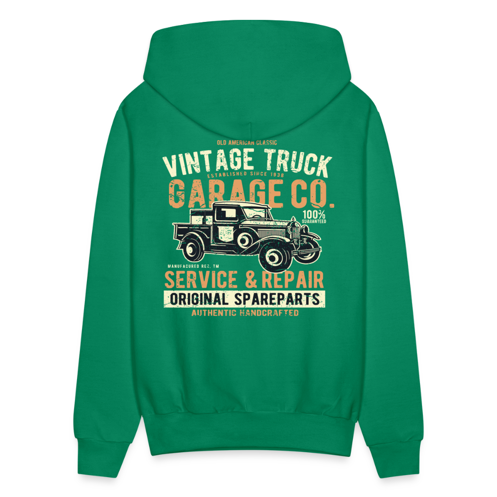 Vintage truck Cars Men's Hoodie - kelly green