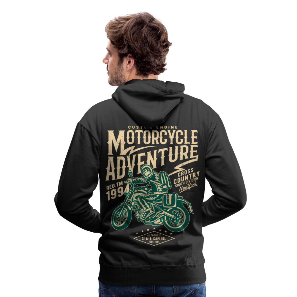 Motorcycle Adventure Men’s Premium Hoodie - black