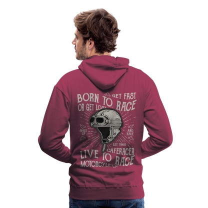 Born to Race Car's Men’s Premium Hoodie - bordeaux