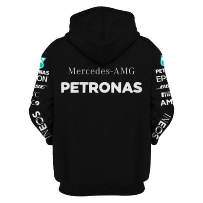 Mercedes Unisex 3D Custom Name Hoodies Racing Team V04