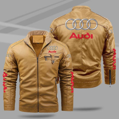 Audi Jacket Audi Fleece Leather Jacket V45