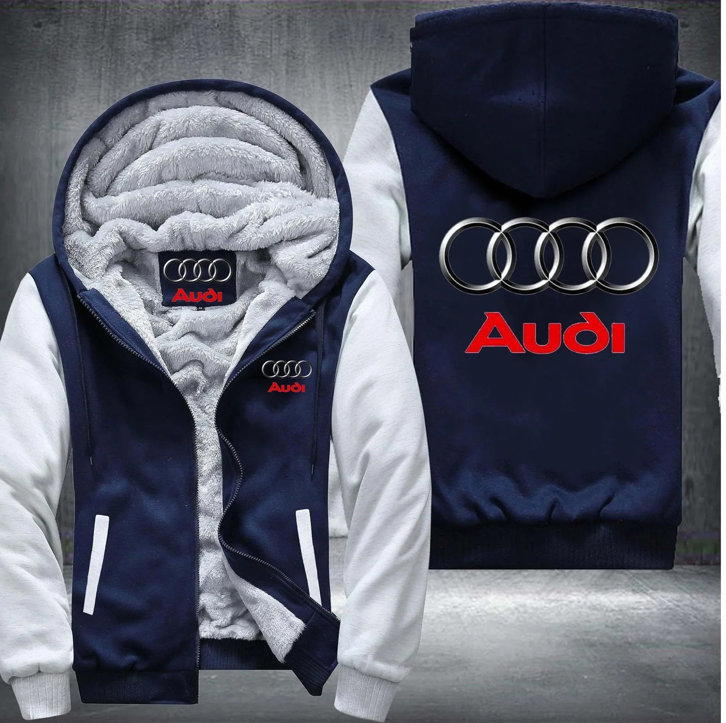 Audi Jackets Audi Fleece Hooded Sweatshirt V59