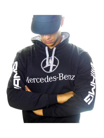 Sweats à capuche unisexes Mercedes Sweartshirts Noir V28 2024