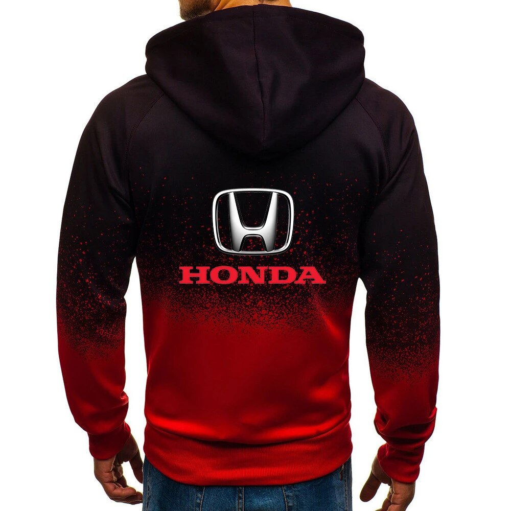 Honda Hoodie Honda Hooded Sweatshirt Gradient Color V29