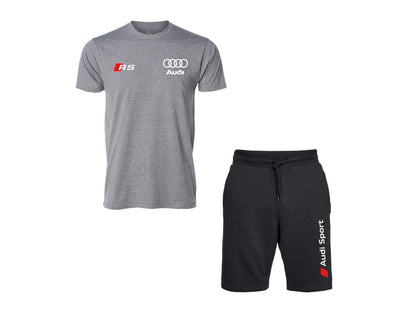 Audi Contrast T-Shirt and Shorts Set