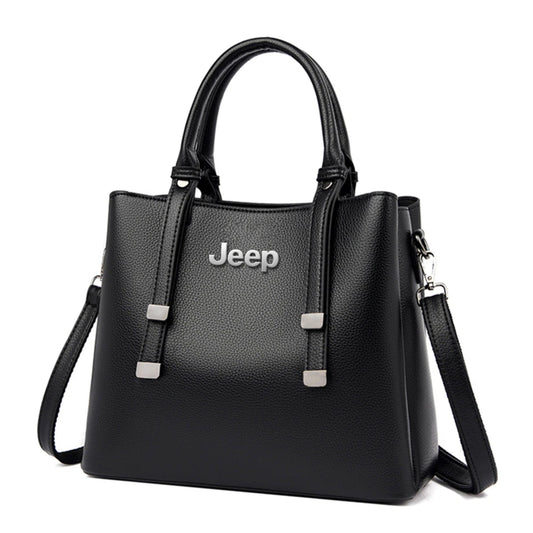 Jeep Deluxe Summer Women Handbag-bag-Driver Apparel-Black-Driversapparel.com