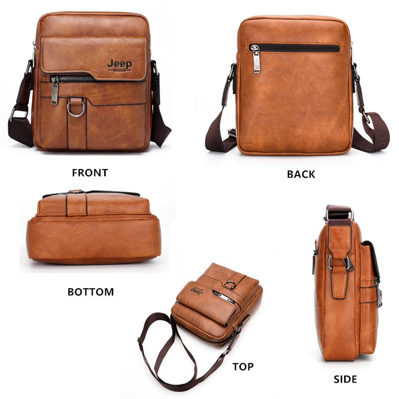 Jeep Leather Bag For Men 2023-bag-Driver Apparel-Driversapparel.com