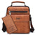 Jeep Leather Bag With Free Wallet-bag-Driver Apparel-Brown-Driversapparel.com