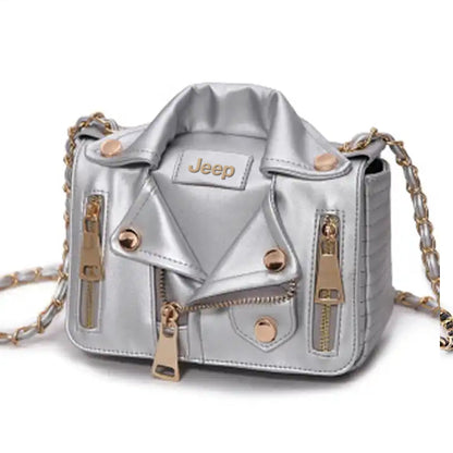 Jeep Luxury Collar Women’s Handbag-bag-Driver Apparel-Grey-Driversapparel.com