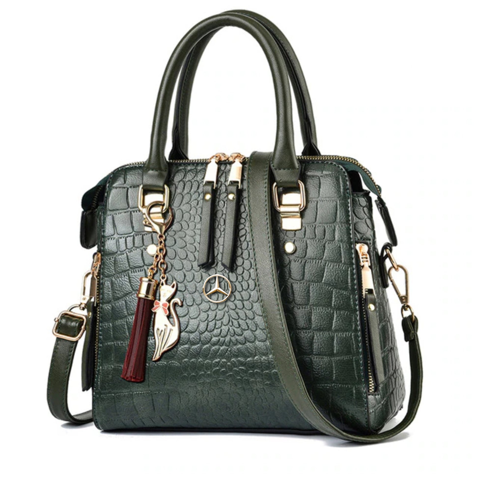 Mercedes Alligator Leather Handbag-bag-Driver Apparel-Driversapparel.com