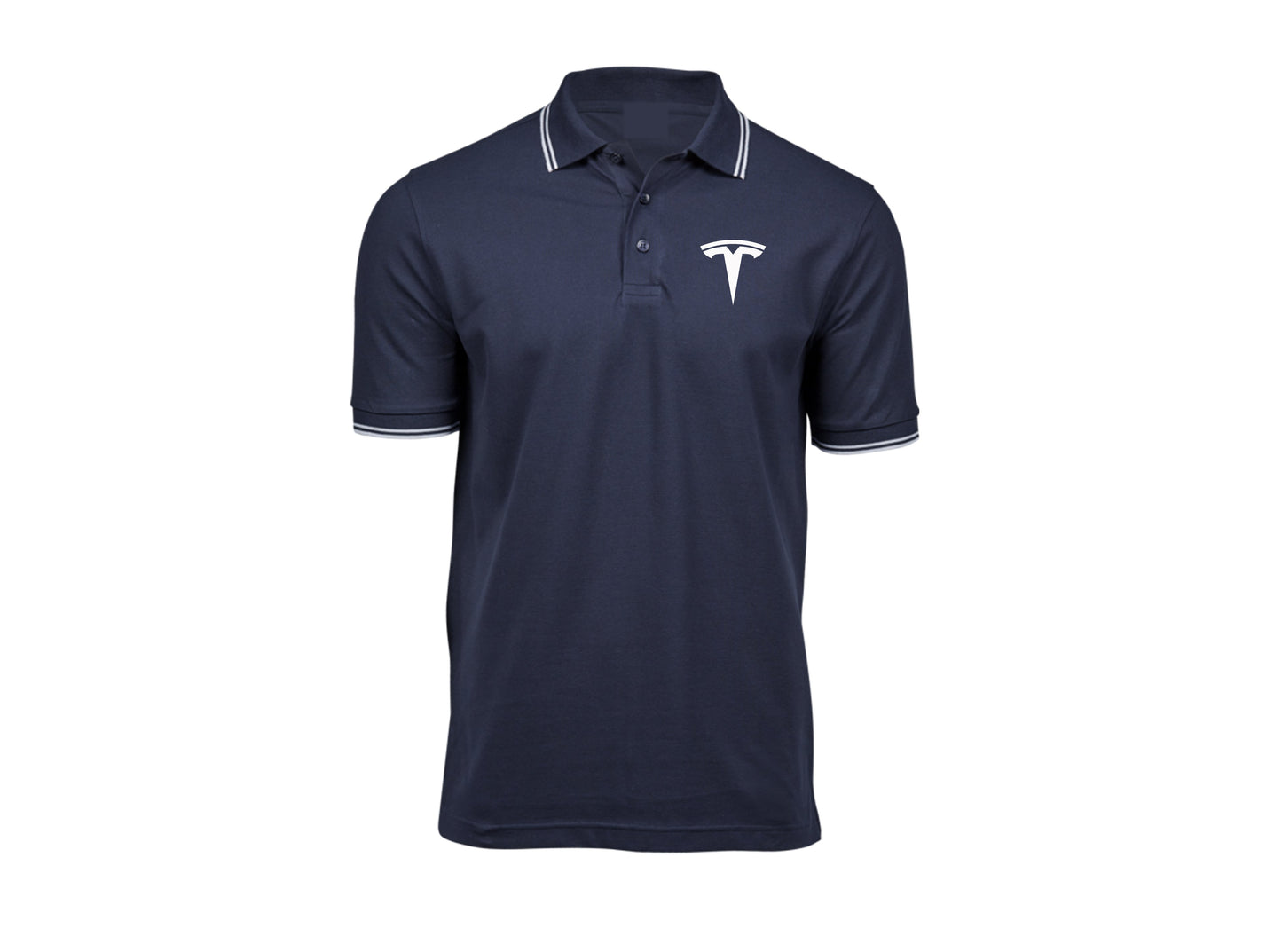 Tesla Polo Shirt with Collar in Two colors