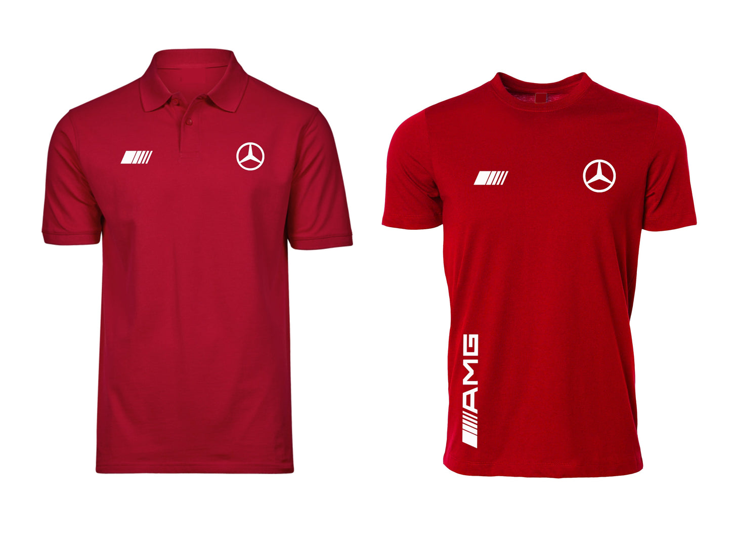 AMG Mercedes Half Sleeves T-Shirts Set