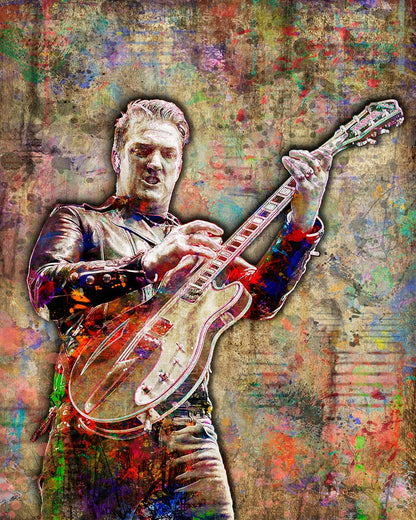 Josh Homme Art Print: Iconic Poster for QOTSA Fans