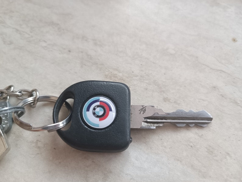 BMW Roundel Motorsport Key Sticker for Various Models (E30, E34, E36, E24, M3, M5, M6, 635 CSI, E90, E91)