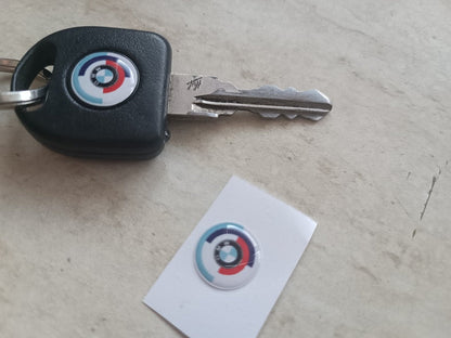 BMW Roundel Motorsport Key Sticker for Various Models (E30, E34, E36, E24, M3, M5, M6, 635 CSI, E90, E91)