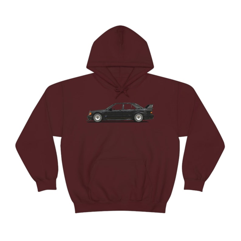 Mercedes-Benz 190E EVO Hoodie: Minimalist Vintage