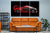 Revved-Up Red & Black Sports Car Wall Art