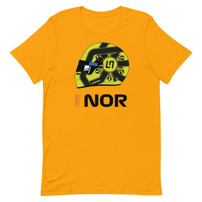 Lando Norris F1 Helmet T-shirt for Formula One Fans_driver_clothing_drivi.store