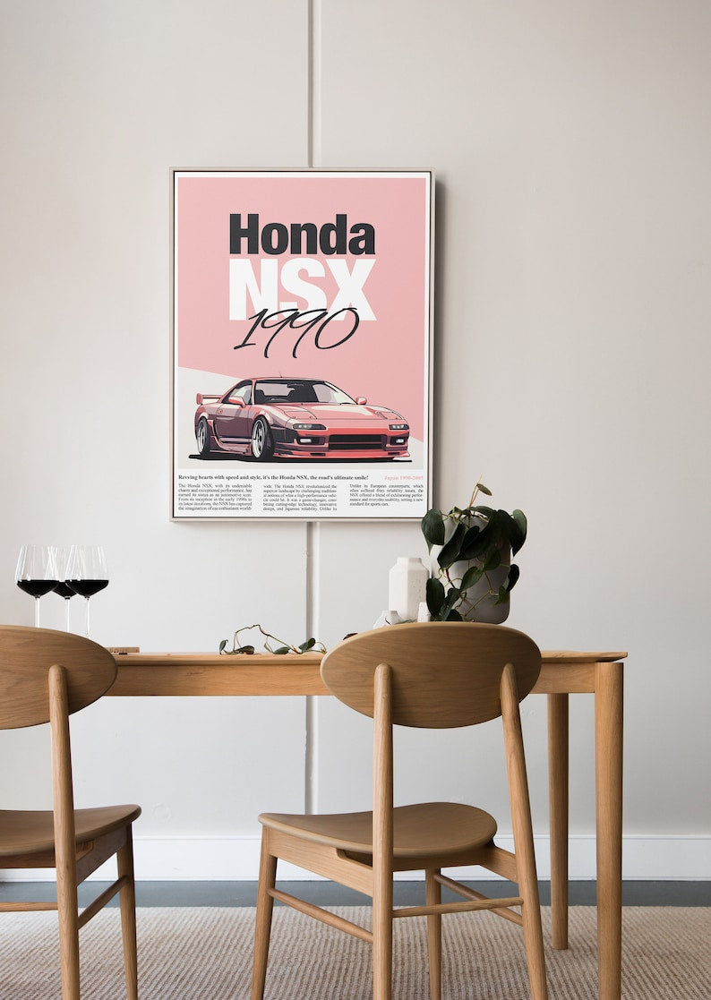 Minimalist Honda NSX Digital Prints_driver_clothing_drivi.store