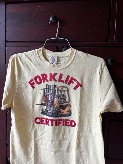 Certified Forklift Fun: USA's Sober Skeleton