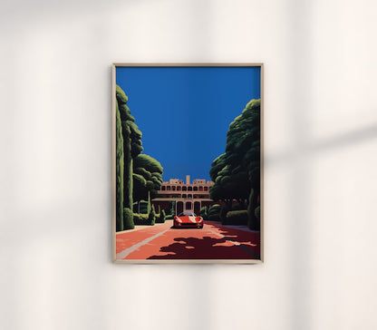 Hiroshi Nagai's Retro Ferrari Art Trio