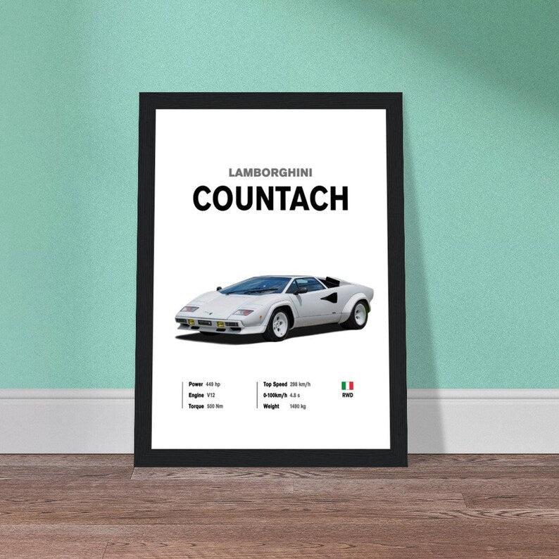 Lamborghini Countach: The epitome of supercar elegance_driver_clothing_drivi.store