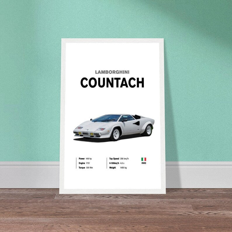 Lamborghini Countach: The epitome of supercar elegance_driver_clothing_drivi.store