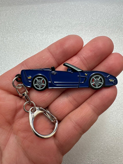 Corvette C5 Convertible Keychains (8 Colors)_driver_apparel_drivi.store