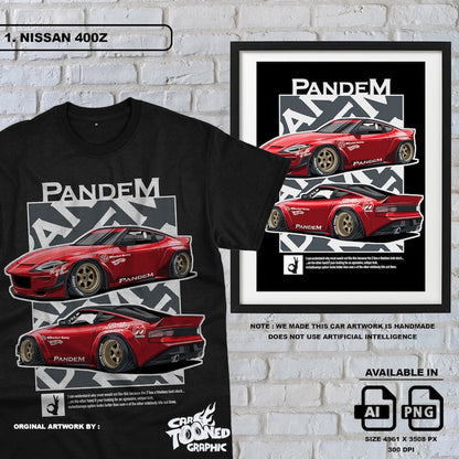 JDM T-Shirt Design PNG: Vector Car for Urban Sublimation/DTG_driver_clothing_drivi.store