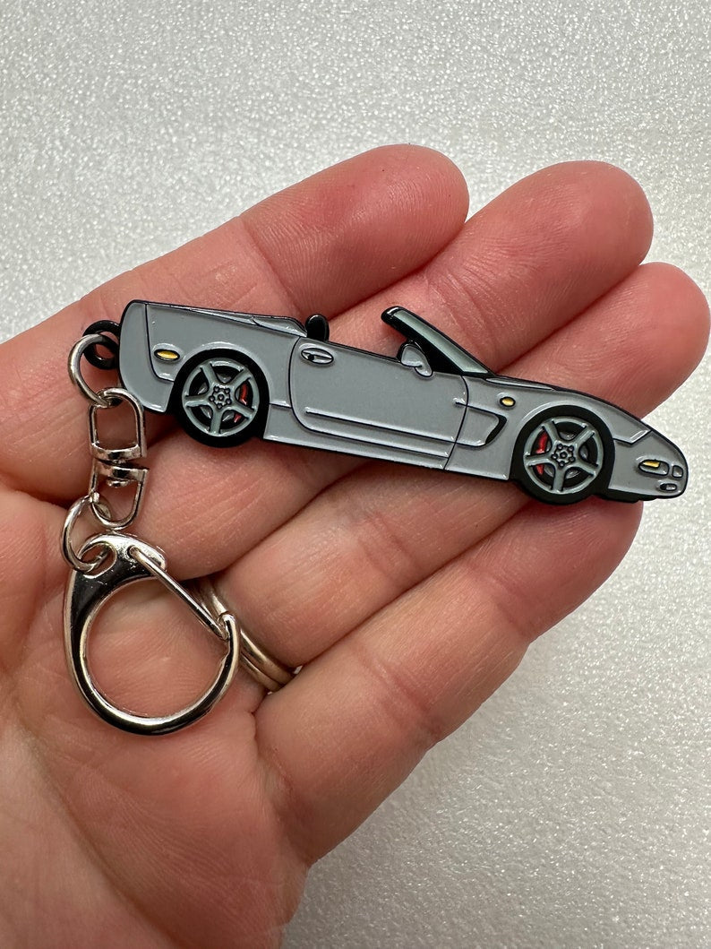 Corvette C5 Convertible Keychains (8 Colors)_driver_apparel_drivi.store