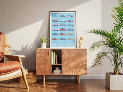 80's Classic Car Posters: Printable Wall Art