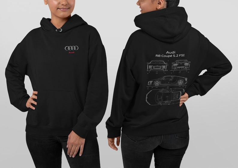 Audi R8 Hoodie: The Perfect Gift for Car Enthusiasts_driver_apparel_drivi.store