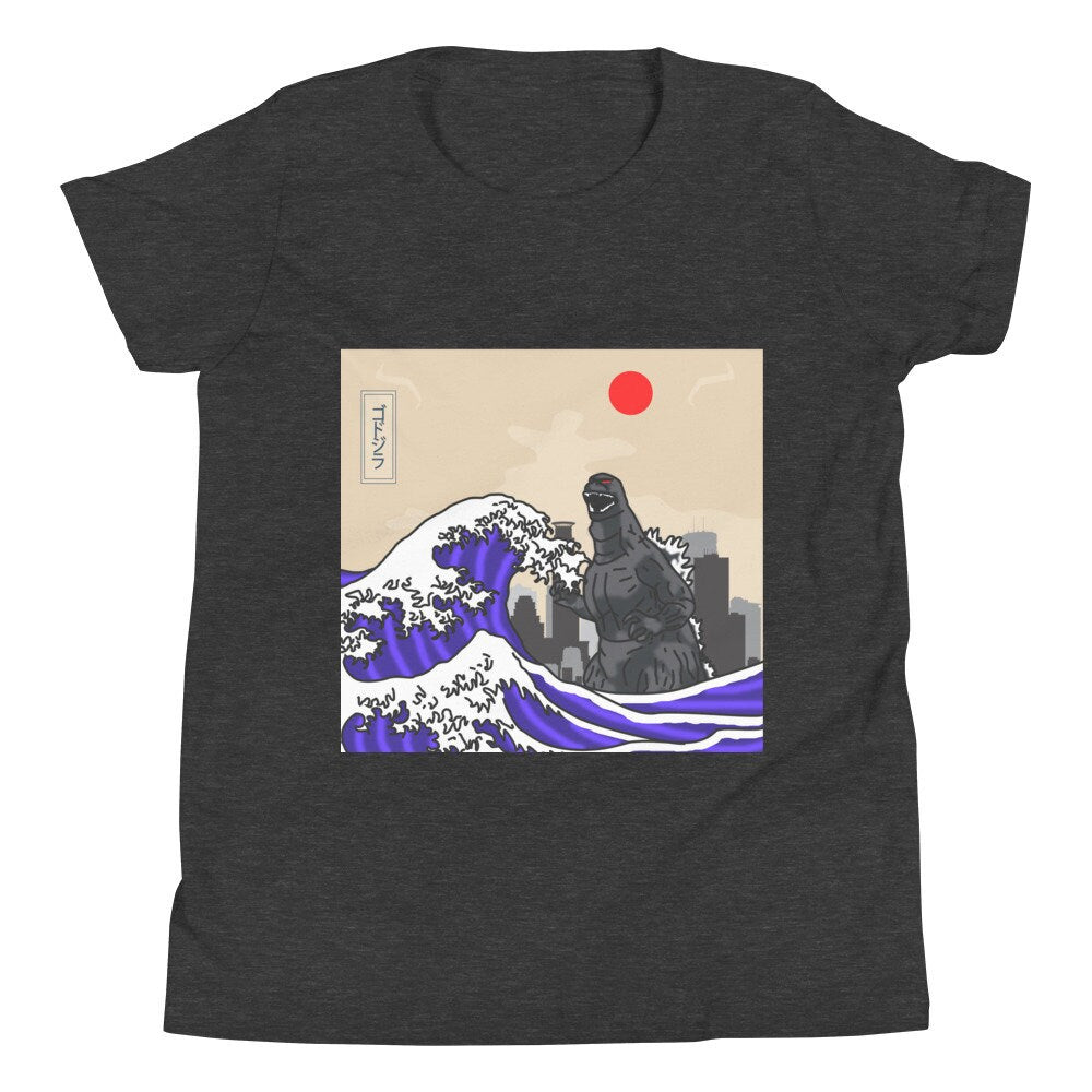 JDM ZILLA Tsunami Kaiju Youth Short Sleeve T-Shirt