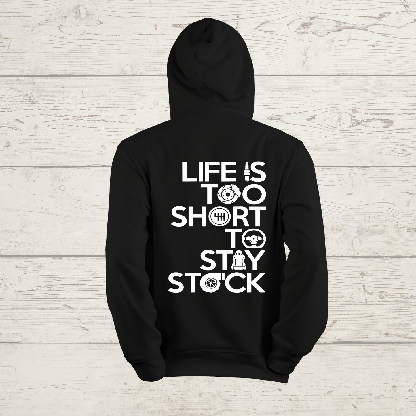 JDM Hoodie / Life is too short to stay Stock