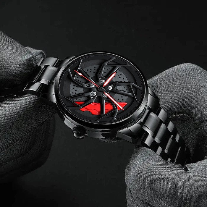 Gyro - McLaren Alloy Wheel Watch, Car Enthusiastic Accessories.