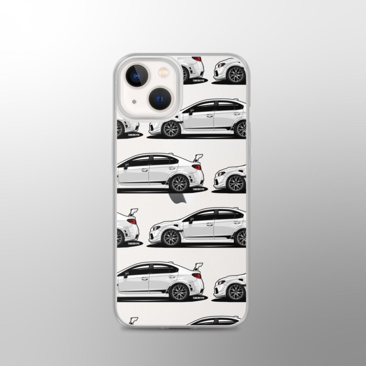 Subaru WRX STI Clear iPhone Case - Crystal White