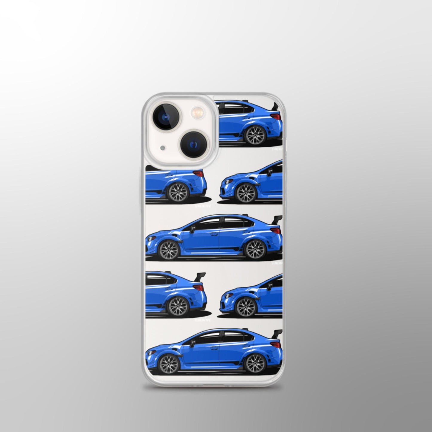 Subaru WRX STI Clear iPhone Case - World Rally Blue