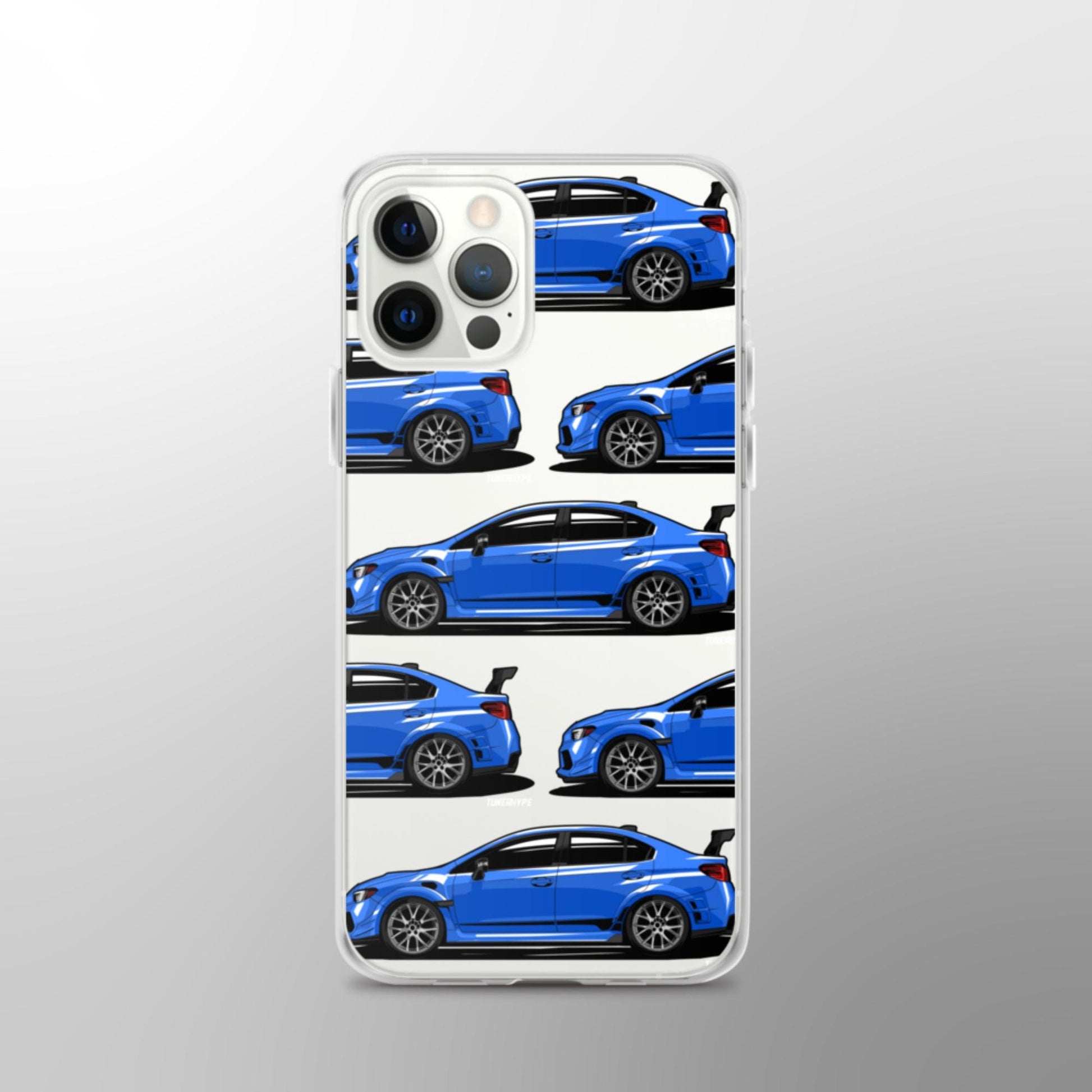 Subaru WRX STI Clear iPhone Case - World Rally Blue