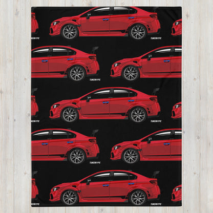 Subaru WRX STI Blanket - Pure Red