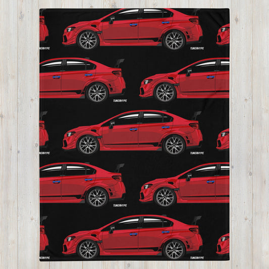 Subaru WRX STI Blanket - Pure Red