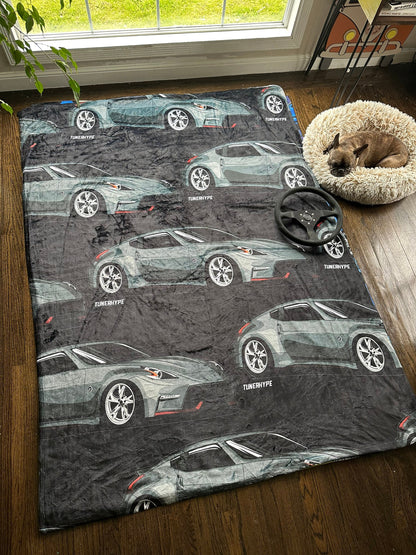 Nissan 370z Nismo Edition All Over Print Blanket - Car Guy Holiday Gift, Funny Christmas Gift, Nissan 350z Gift, Nismo Gift