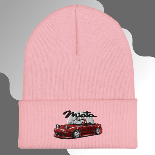 Embroidered Red Mazda Miata Beanie