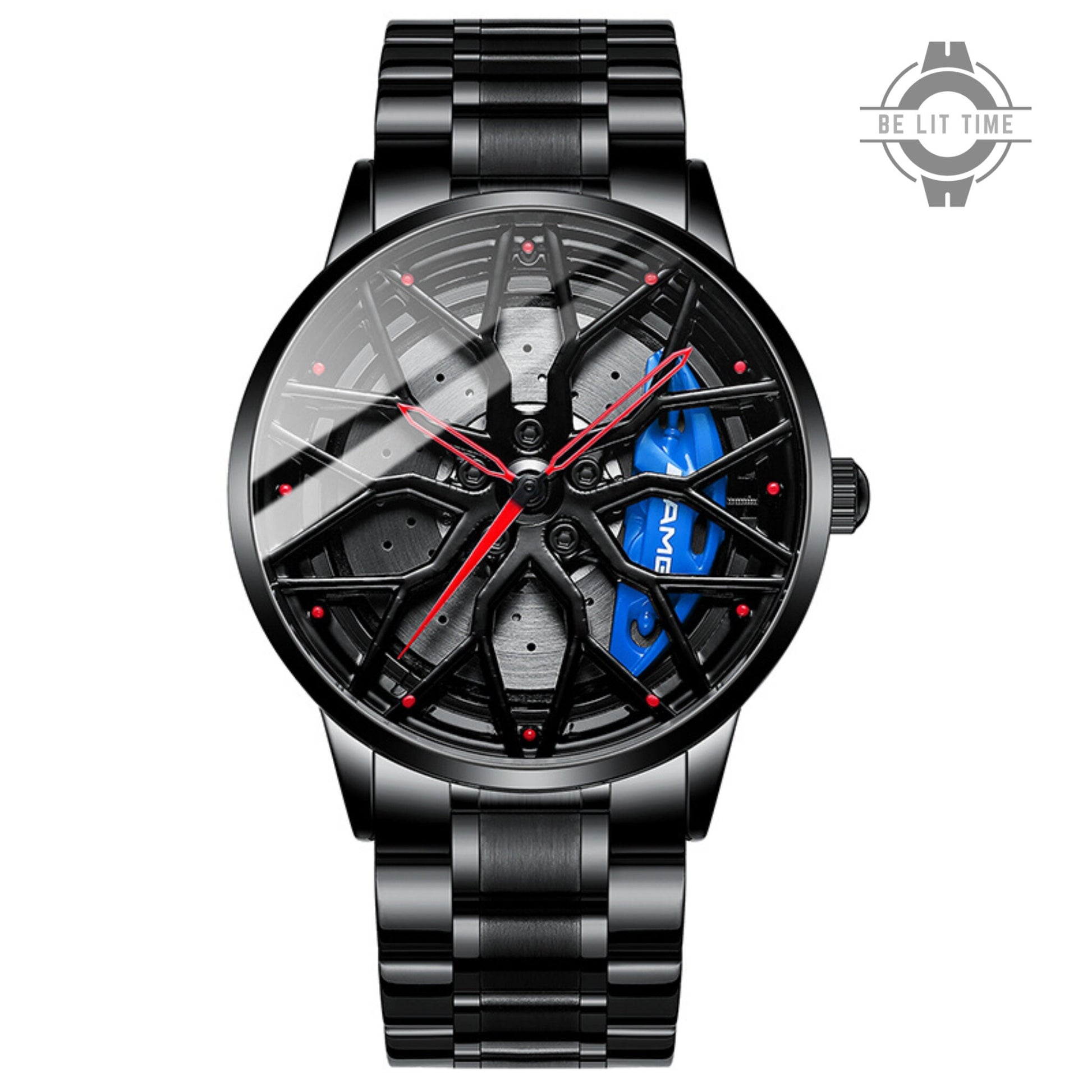 Static Mercedes Petronas G63 Alloy Wheel Watch, Car Enthusiastic Accessories.