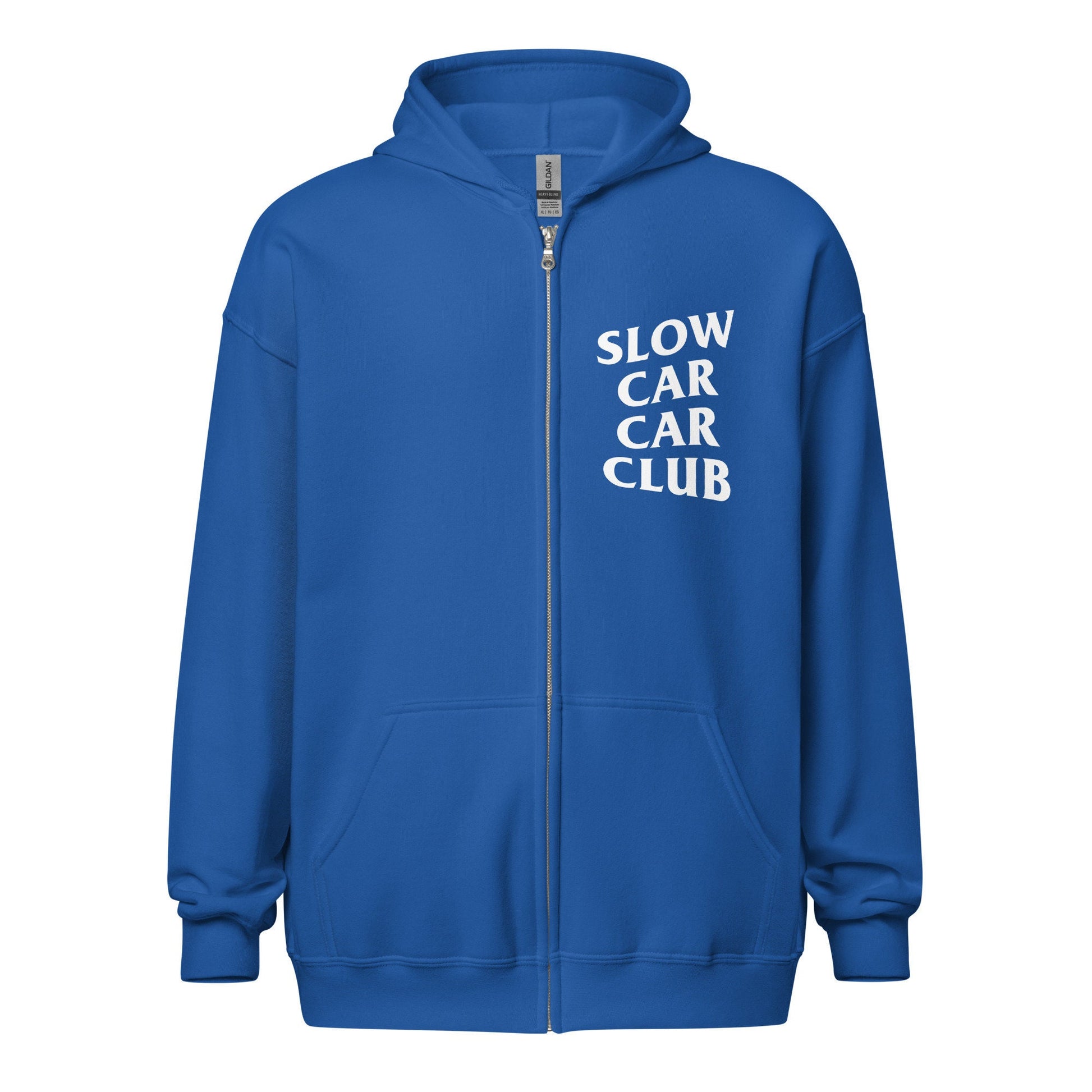 Slow Car Car Club Zip Hoodie