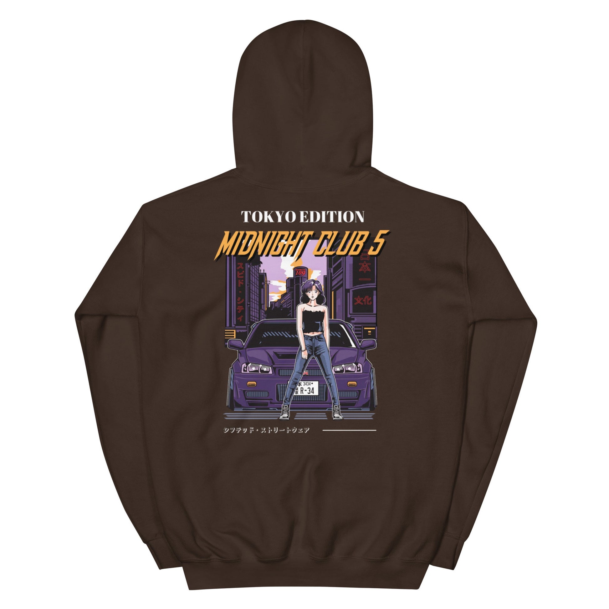 Embroidered Midnight Club 5 Anime Hoodie