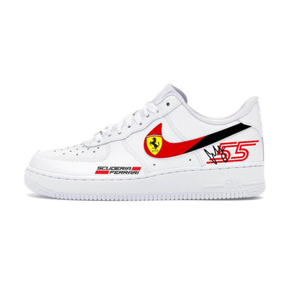 Formula 1 Scuferia Ferrari Sneakers Airforce1, Ferrari Sneakers, Personalized Gifts, Anniversary Gifts, Handmade, Handpainted, Custom Shoes