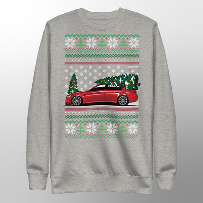 Ugly Christmas Sweater - BMW E90 M3 - Ugly Xmas Sweater - Car Guy Holiday Gift, Funny Christmas Gift, BMW Gift - M5 M3 - JDM Hoodie