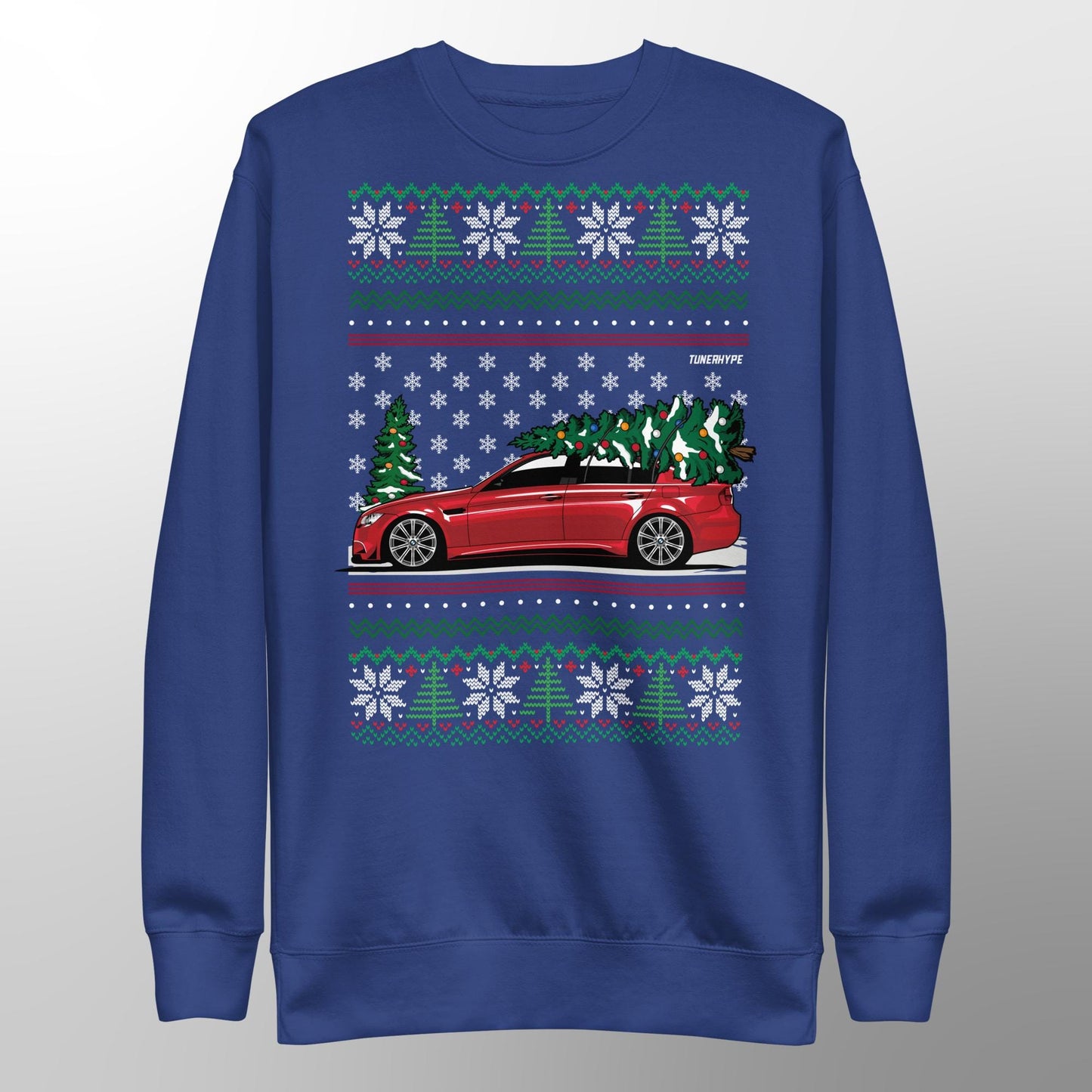 Ugly Christmas Sweater - BMW E90 M3 - Ugly Xmas Sweater - Car Guy Holiday Gift, Funny Christmas Gift, BMW Gift - M5 M3 - JDM Hoodie