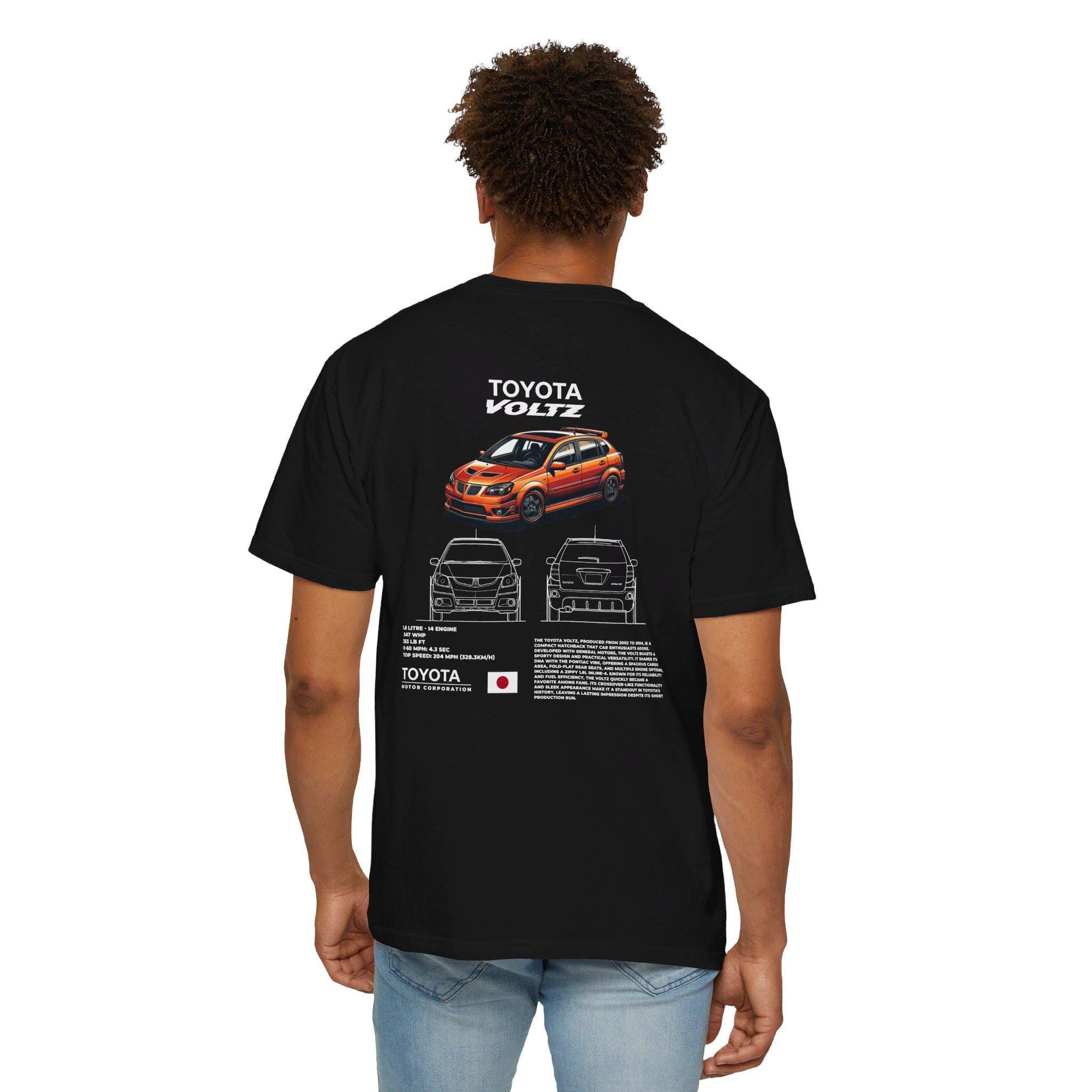 Toyota Voltz Spec Tee - Boosted Gear Co, JDM Hatchback Shirt, Cool Unisex Tee, Casual Car Top, Unique Graphic Automotive Apparel