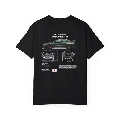 Mitsubishi Evo 9 Spec Tee - Boosted Gear Co, JDM Car Shirt, Cool Unisex Tee, Casual Racing Top, Unique Graphic Car Apparel